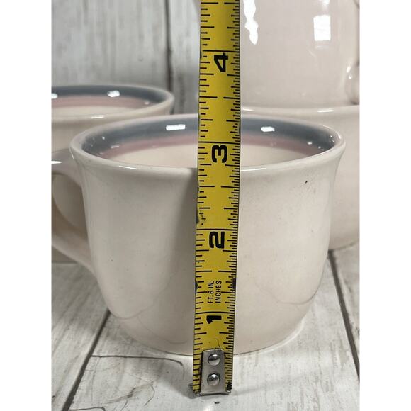 Pfaltzgraff Aura Pink Tea / Coffee Cup Vintage Set Of 5 - Picture 4 of 5